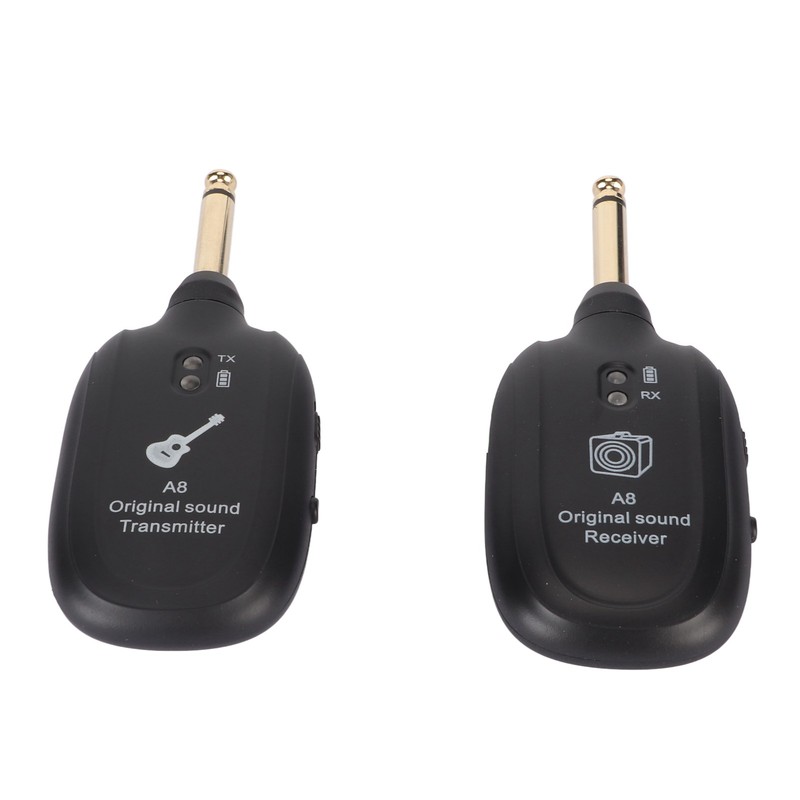 Guitar Wireless System Rechargeable UHF 730MHz 4 Channels Guitar Transmitter