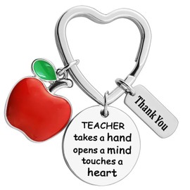 Teacher Keychain Graduation Key Chain Appreciation Gifts for Women Grad Teachers Day Thanksgiving Christmas Presents