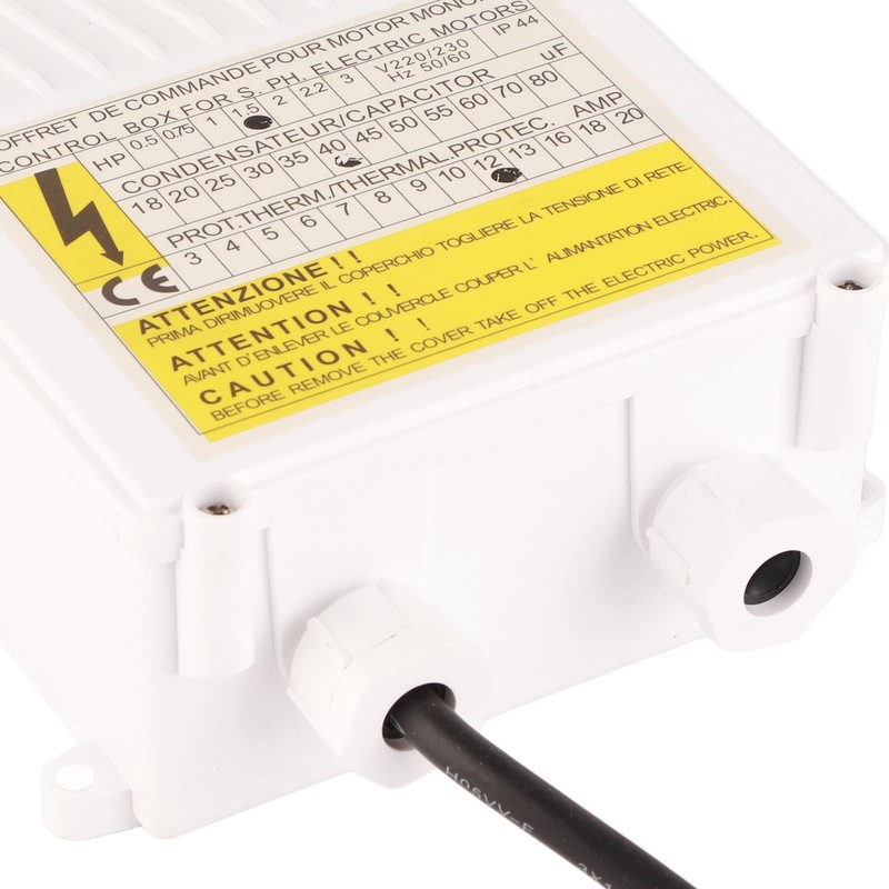 Cerlingwee Control Box for Deep Well Pumps, External Control Box