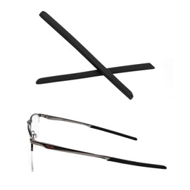 TenDye Replacement Earsocks Temple Sleeve for Oakley Voon OX3026 Eyeglasses Frame, Black Rubber Ear Sleeves