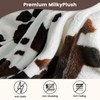 Cozy Bliss Cow Print Throw Blanket for Bed - Fuzzy