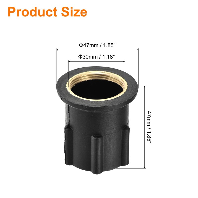 sourcing map 1 Pcs 1.18 Inch Faucet Nut Fixed Base,