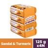 Santoor Soap with Sandal And Turmeric - Pack of 4