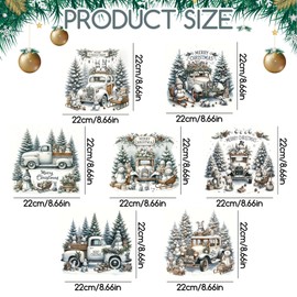 7Sheet Christmas Iron on Vinyl Transfers Stickers Christmas Tree & Snowman Iron on Decals Christmas Hat Patches Heat Transfer Ready to Press Heat Transfer Designs for T- Shirt Clothing