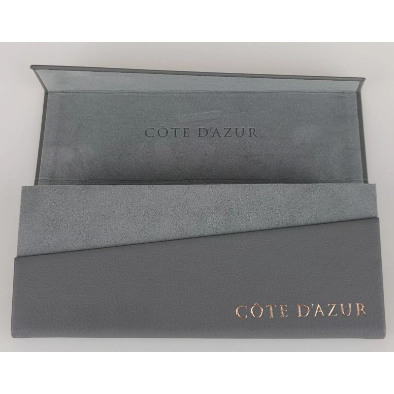 Cote D'Azur D Azur Grey Triangular Foldable Eyeglass Case Magnetic