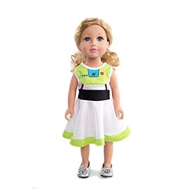 Little Adventures Twirl Princess Doll Dress (Astro) - Doll Not Included - Machine Washable Child Pretend Play and Party Doll Clothes with No Glitter