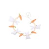 Easter Bunny Carrot Wreath Decor Spring Garland for Home Party