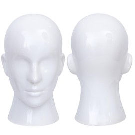 SK-QACD Mannequin Head Male Professional Cosmetology Manikin Head for Display Headset, Headphone, Game Console, Hats, Wigs Jewellery（L20-LB）