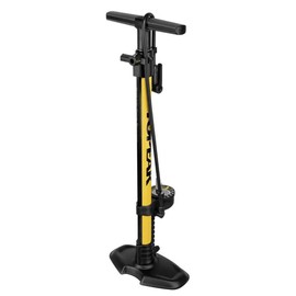 Topeak JoeBlow Sport 2Stage Bike Pump – Dual-Stage High Volume & High Pressure, TwinHead DX5 for Presta, Schrader, Dunlop, Steel, Aluminum Construction, 160 PSI, Extra-Long Hose