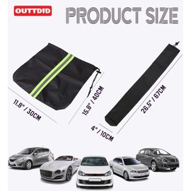 Side Mirror Covers and Windshield Wiper Covers for Trucks Cars SUVs Vans, 1 Pack Auto Rearview Protection Cover & Windshield Wiper Covers Protect from Ice Snow Frost Dew Rain Bird Poop Side Covers