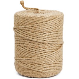 Leecogo 3mm 6Ply Jute Twine, 328 Feet,Heavy Duty for Garden, Crafts, Rustic Decor