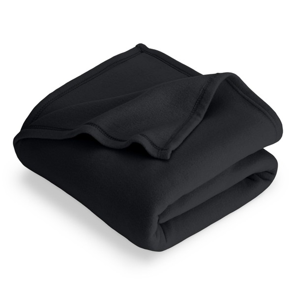 Bare Home Polar Fleece Blanket - King - Black -