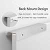 Cjueiom 6 Pack Concealed Kitchen Cupboard Handles 128mm Hole Center