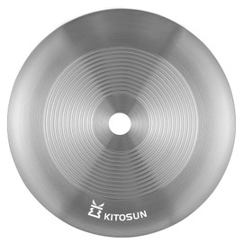 Hookah Tray Charcoal Ash Plate - Kitosun Original Hookah Accessories 304 Stainless Steel Durable Ashtray 7" Diameter 1mm Thick 4/5" Round Inner Hole for Shisha Nargila Smoking (Steel)
