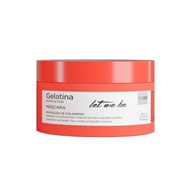 Let Me Be Gelatina Nutri Action 250g Mascarilla de Colágeno para Cabello Dañado Tratamiento Reconstructor Intensivo
