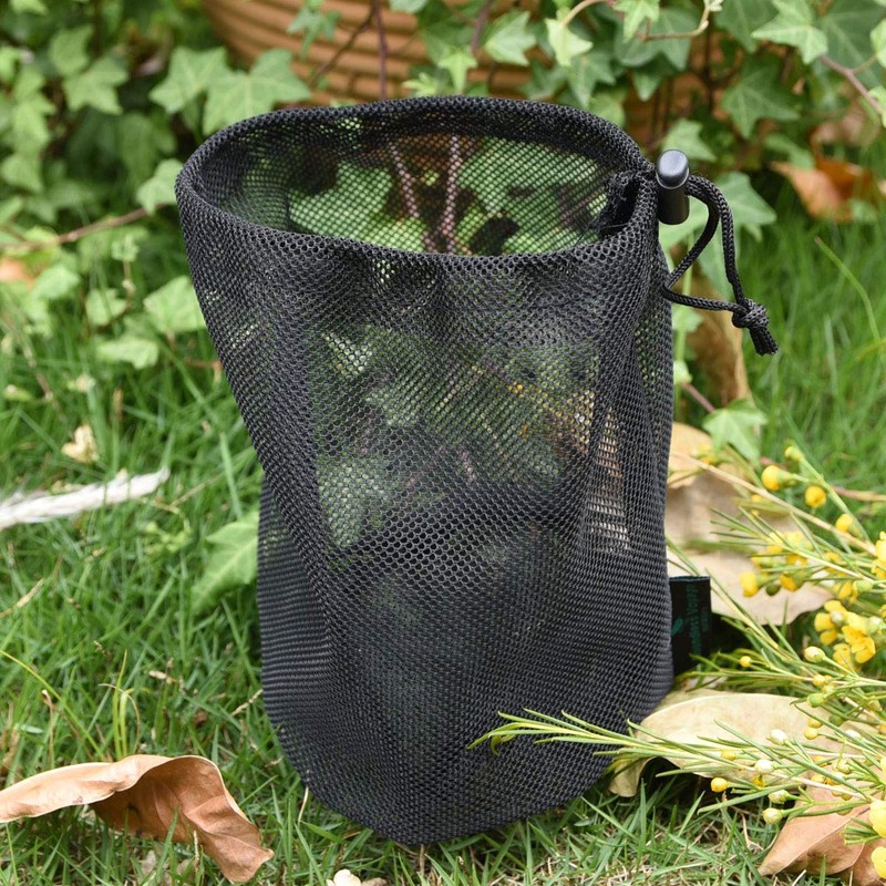usharedo 5pcs Durable Drawstring Net Bag Storage Ditty Bag M