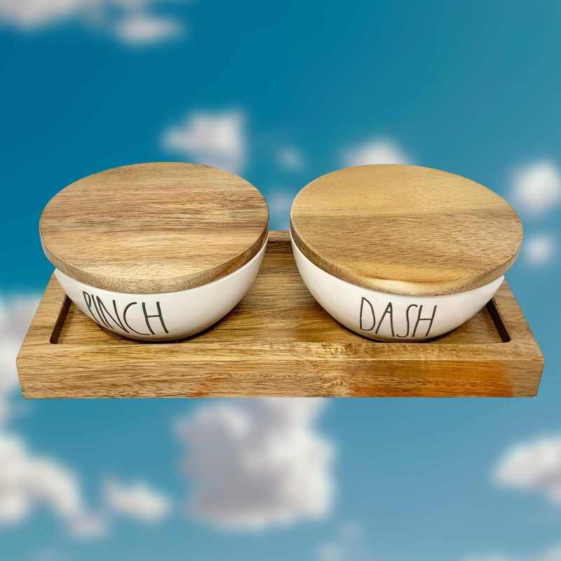 Rae Dunn By Magenta 3 Piece PINCH DASH Ceramic LL
