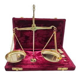 Old Traditional Goldsmith Weight (tarazu) showpiece Brass Weighing Scale Balance Justice Law Scale Decoration Nautical Home Decor Vintage Apothecary Scale Small Brass Weight Scale