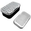 Bamyli Cheese Grater with Container and Lid,Chopper Stainless Steel Graters