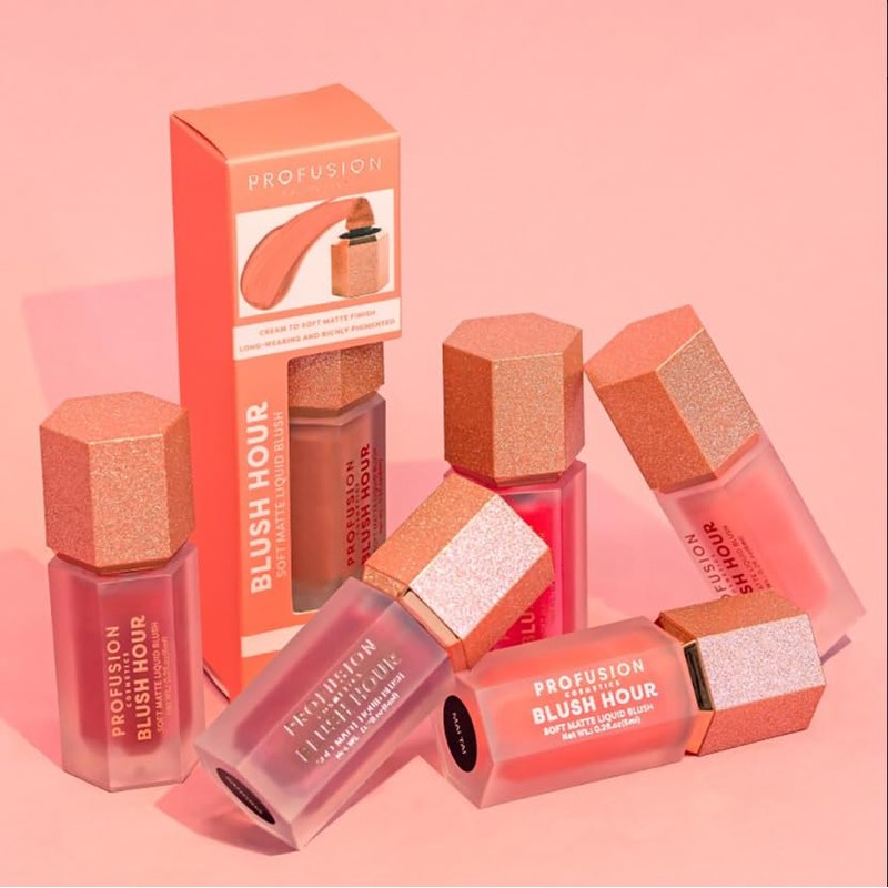 Profusion Cosmetics Blush Hour Soft Matte Liquid Blush, Rich Pigment