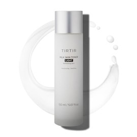 TIRTIR Milk Skin Rice Toner Light | Instant Hydration with 4% Niacinamide, Pantenol, Lightweight, Pore-Tightening, Vegan, Acne-Prone, Oily Skin, Fungal Acne Safe, Korean Skin Care, 5.07 Fl Oz