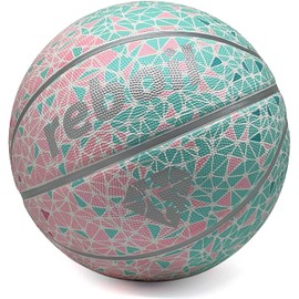 REBOILPHASE Size 3 Basketball 22” Basketball Gift, Kids Basketball, Toddler Basketball, Boys Girls Basketballs -Pink&Green
