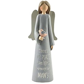Feather & Grace Bird, Figurine for Nan, Statue for Home or Room Decor, Guardian Angel Ornament Gifts for Her-Resins-Multi, one Size