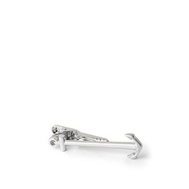 Anchor Silver Metal Tie Bar