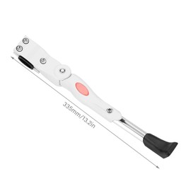 POENVFPO Bike Stand, Adjustable Cycling Stand with Warning Sign Oval Aluminium Alloy Bike for 20 24 26 (White)