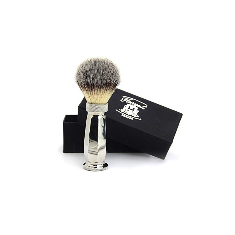 Synthetic Hair Shaving Brush Stainless Steel Handle with Classical Box