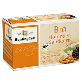 Bünting Tee Elderberry Sea Buckthorn - Organic Fruit Tea - 20 Tea Bags
