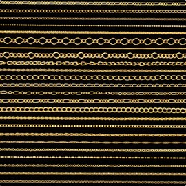 Blulu 24 Pieces Silver or Gold Plated DIY Chain Necklace for Jewelry Making Supplies and Craft (24 Inch, Gold)