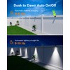16 Pack Bright Sun Power Fence Lights Outdoor Waterproof with
