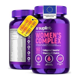 Vitaminas para Mujer con Colágeno Hidrolizado, Inositol, Biotina, Ácido Fólico y Complejo B – Multivitamínico Mujer 23 Vitaminas y Minerales – Supleme