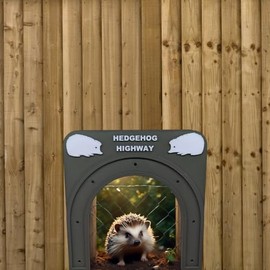 Hedgehog Highway Garden Access Portal, Easy Fit Green