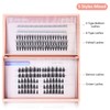 MLEN DIARY Individual Eyelashes, Pack of 246 Lash Clusters Eyelash