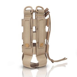 ZXXSFM Molle Water Bottle Holder Pouch for Backpack Water Bottle Holder Molle Pouch Adjustable Belt Molle Pouches Water Bottle Carrier Bag for 20 Oz to 53 Oz Water Bottle(Khaki)
