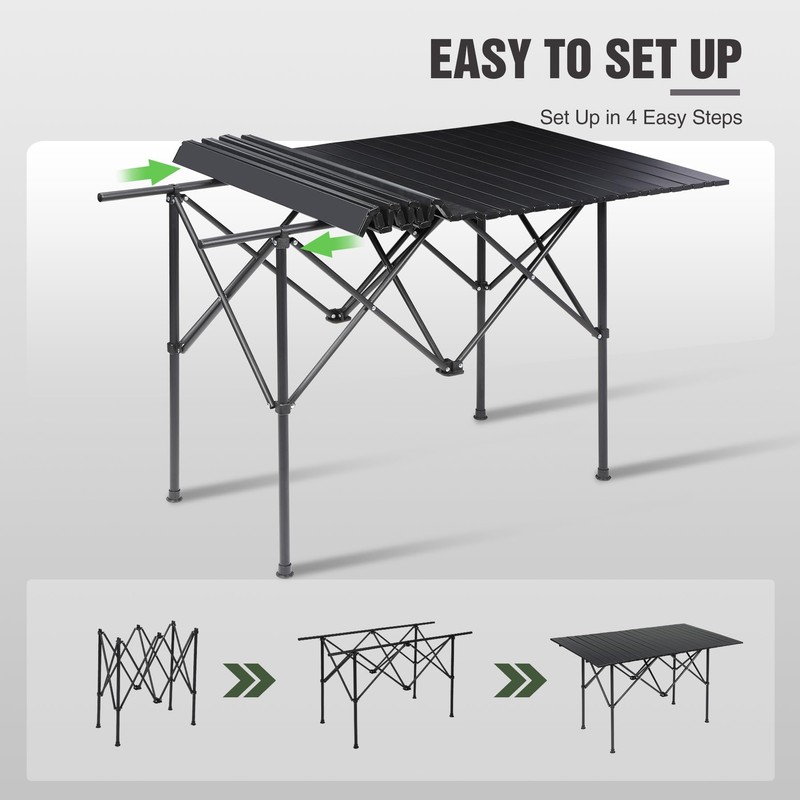 REDCAMP Roll Up Camping Tables That Fold Up, Lightweight Portable