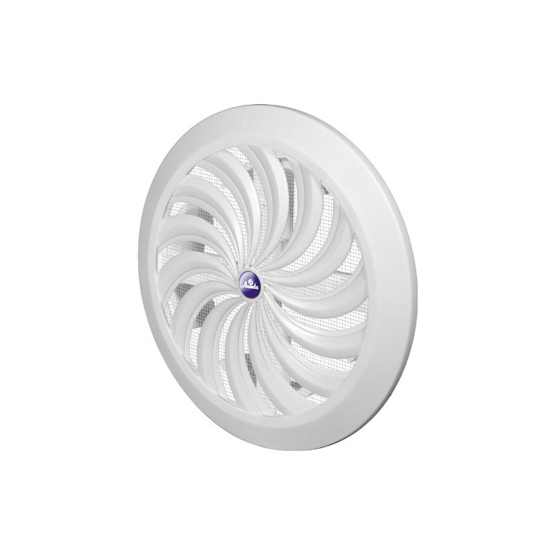 White Circle Air Vent Grille 150mm / 6" with Adjustable