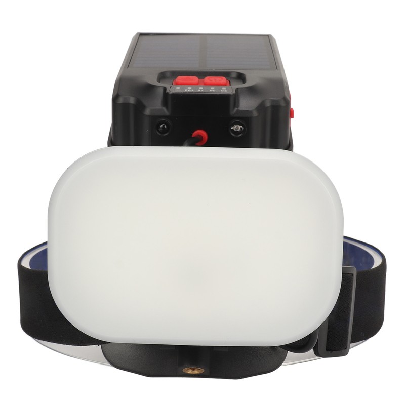 Fishing Headlamp IPX4 Waterproof USB Solar Powered 1200LM Ultra Bright