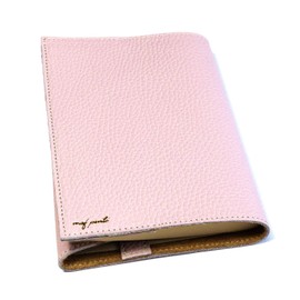 maf pinto ADRIA LINE Book Cover, Leather, Genuine Leather, Made in Japan (54. Light Pink, 46-Size Hard Cover (One Size Fits All))