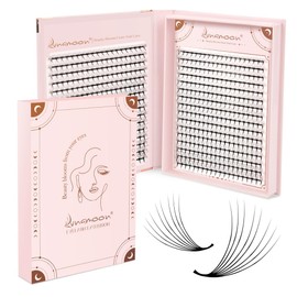 Lunamoon 640pcs Premade Fans Lashes Eyelash Extension Volume Lashes Prefabricated Fan Eyelashes (8D-0.07-D, 8-15mm)