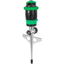 RESTMO Gear Drive Sprinkler with Metal T-Spike Base,Green