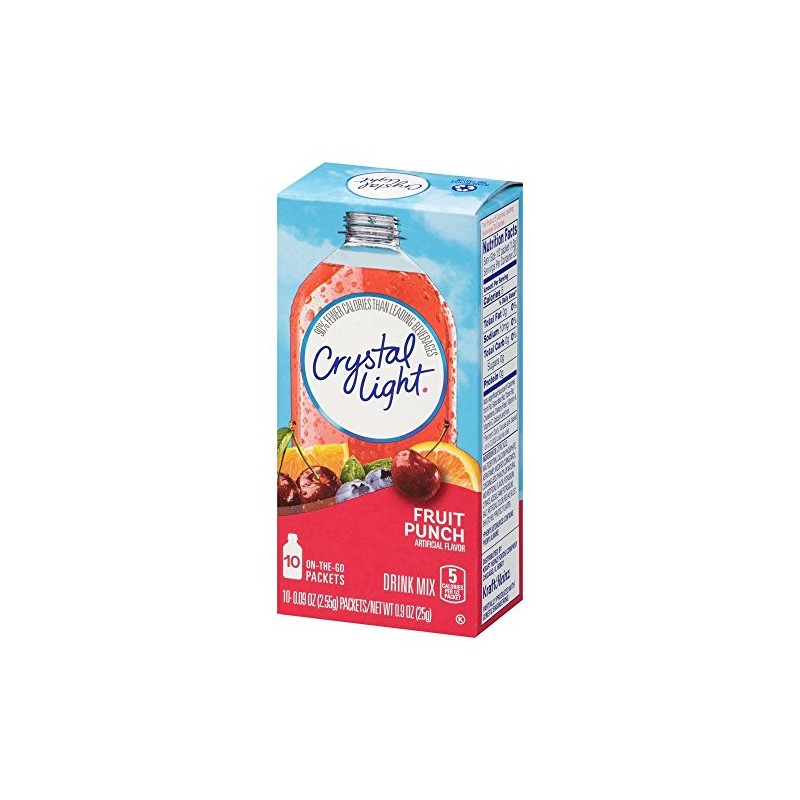 Crystal Light Fruit Punch Drink Mix, 0.9 Ounce (Pack of