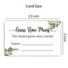 KONKAVA Guess How Many Game Cards, Baby Shower Game Cards