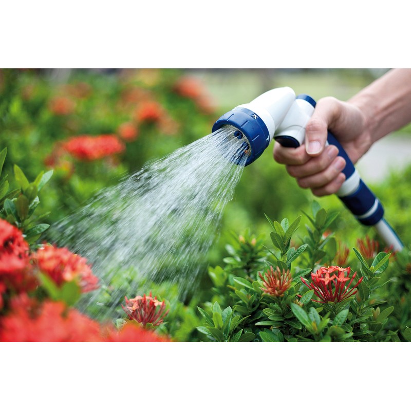 One-Touch Blue White Hose Irrigation Gun with Standard Connection, 2