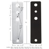 Door Hinge Packer Vita (Set of 3) – 3.0mm White