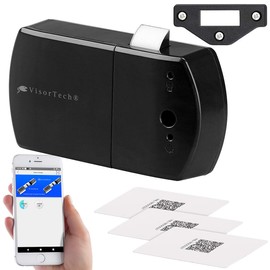 VisorTech Schrankschloss: Schubladen- & Schranktüren-Schloss mit RFID-Schlüssel, Bluetooth, App (Schubladenschloss, Möbelschloss, absperrbare Schublade)
