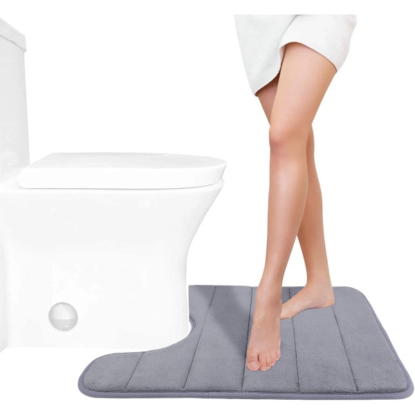 Does not apply Memory Foam Toilet Bath Mat U-Shaped, Commode