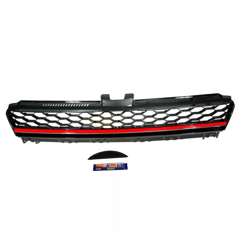 BST BSSP Front Bumper Upper Grille Carbon Fiber Print Finish